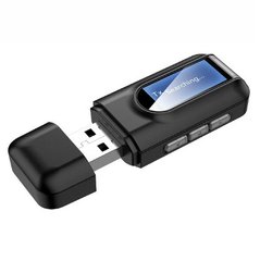 USB Bluetooth 5,0 адаптер 2 в 1 приемник передатчик ЖК-дисплей аудио 3,5 мм AUX адаптер для ПК ТВ наушниуков