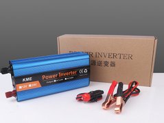 Преобразователь тока автомобильный инвертор KME 12V - 220V 2000W LCD дисплей USB