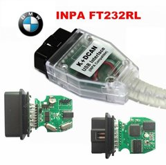 Автосканер для діагностики BMW INPA K+DCAN USB для діагностики автомобілів БМВ, чіп FT232RL