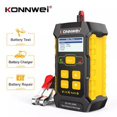 Konnwei KW510 зарядное устройство АКБ + автомобильный аккумуляторный тестер - Желтый