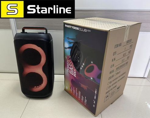 Акустична система JBL PartyBox Club 120 з мікрофоном колонка для вечірок на відкритому повітрі, танцювальних заходів