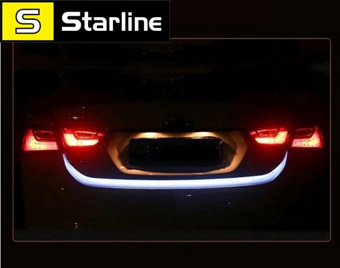 Динамическая дублирующая подсветка багажника с поворотником, LED подсветка багажника длинна 1,5 метра 12V