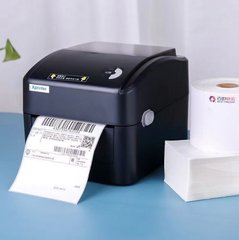 Термопринтер Нова Почта Принтер этикеток Xprinter XP-420B USB+Bluetooth чёрный корпус