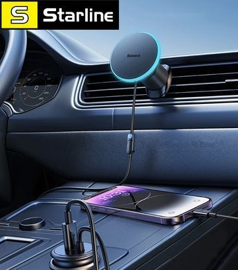 Беспроводное автомобильное зарядное устройство Baseus CW01 Magnetic Wireless Charging Car Mount Claw 40W