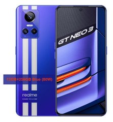Realme GT Neo3 смартфон CN Version 5G 6,7 дюйма быстрая зарядка 80 Ватт 12GB 256GB Blue (Синий) Русский язык