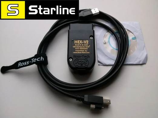 Автосканер HEX V2 Vag Com VCDS 19.6 Діагностичний кабель USB (Новий) ВАСЯ Діагніст VAG COM v.2020 Російський