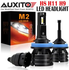 Світлодіодні LED автолампи M2 LED BULB цоколь H8, H11, H9, CREE, 28 Вт, 9-32 В, 6000 Lm, 6500 K комплект 2 штуки