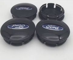 Ковпачки (заглушки) в диски Ford 4 шт./комплі 54/66 мм Чорний синій 66 мм