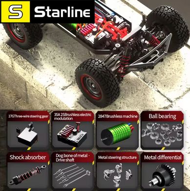 SCY 16106pro 2.4G 4WD70 км швидкий високошвидкісний литий на радіокеруванні RC позашляховик безщітковий синій