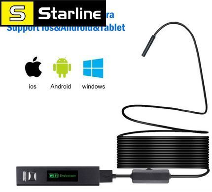 Wi-Fi USB-камера 1600x1200 8мм Ендоскоп Бороскоп камера Android IOS ПК кабель 3.5 метра