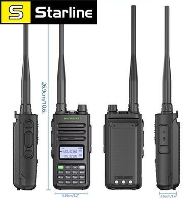 Рація BaoFeng UV-13 PRO V2, 10 Вт, Дводіапазонна, роз'єм usb-c, дальність 30 км &mdash; 15 днів Чорний