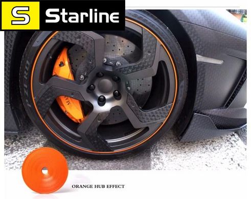 Защита дисков цветные молдинги наклейки на колеса защитная лента - молдинг на литые диски Wheel Pro 7,6м.