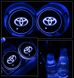 Подсветка подстаканника в авто RGB с логотипом автомобиля TOYOTA/ Тоета комплект 2 штуки