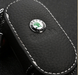 Кожаная ключница, автоключница, ключница черная в подарочной коробке с логотипом SKODA