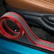 Молдинг стрічка КАРБОН-КРАСНИЙ 4D з вуглецевого волокна тюнінг, захисна стрічка кузова, порогів, багажника