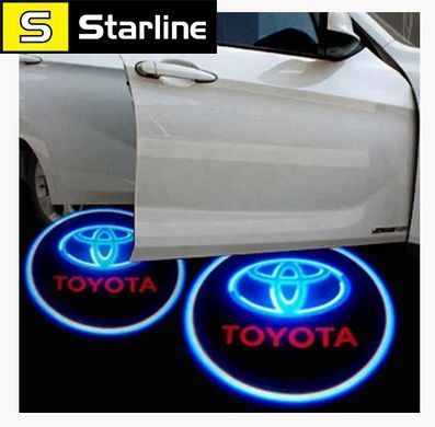 LED Лазерна Підсвічування дверей з логотипом авто. Проектор логотипу під машину