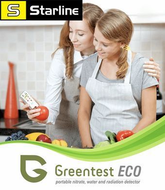 Дозиметр-радіометр, нітрат-тестер і вимірювач жорсткості води Greentest eco 6Т плюс риба, українська мова