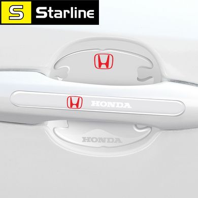 Набір прозорих силіконових накладок для автомобіля 8 шт., захисні накладки під і на ручки силікон HONDA