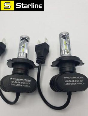 LED лампы-ЛЕД Авто лампы светодиодные -Новинка- R1 8000LM 6500K цоколь H4
