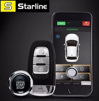 Автосигнализация Bluetooth система комфортного доступа, автозапуском двигателя и кнопкой старт стоп