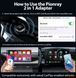 Бездротовий адаптер 2 в 1 Apple CarPlay та бездротовий адаптер Android Auto, 5 ГГц Wi-Fi Type-C/USB Plug Play CarPlay Wireless
