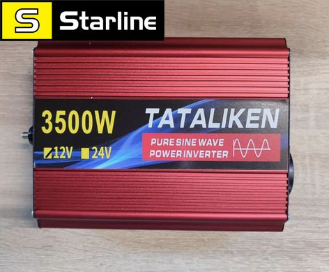 Инвертор 12-220v 3500W Tataliken Чистый синус, УПС, безперебойник, европейская версия EU