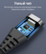 Магнітний кабель Pzoz 2.4 А для заряджання Microusb,Тип-C, Iphone. Магнітне заряджання довжина 1 метр