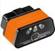 Автосканер Konnwei KW903 OBD 2 ELM327 V1.5 pic18f25k80 Bluetooth 3.0 жовтогарячий