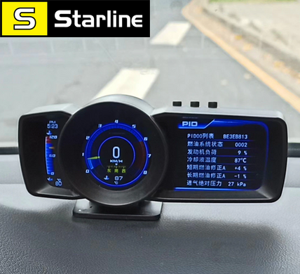 Автомобильный компьютер OBD2 GPS бортовой компьютер автомобильный дисплей с двойным экраном русский язык