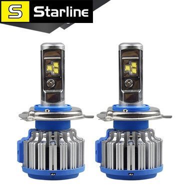 Автомобільні LED ЛІД лампи T1 TURBO LED 70Вт 7000Лм 6000К 8-48v CREE чіп Цоколь H4