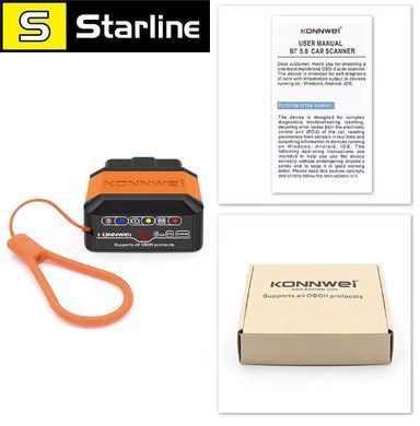 KONNWEI KW905 автосканер ELM327 V1.5 OBD2 сканеры Bluetooth 5.0 для Android/IOS ELM 327 OBD2 считыватель кодов