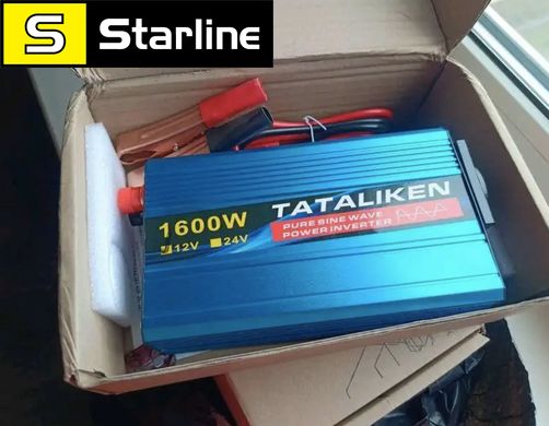 Инвертор для двухконтурного газового котла с чистым Синусом TATALIKEN 1600W 12- 220V европейская версия EU