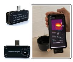 TIOP01 ИК 32x32 инфракрасный Тепловизор с USB-портом Type-C,-20 ℃ ~ 1000 ℃, измеритель температуры