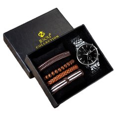 Мужской подарочный набор часы + браслеты
