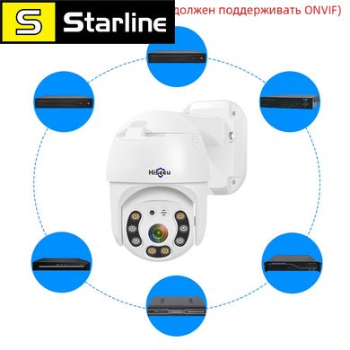 Hiseeu 3MP 1080P POE PTZ IP CCTV камера відеоспостереження 4X цифровий зум