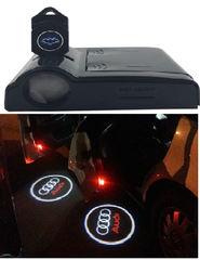 Беспроводная подсветка дверей с логотипом AUDI подсветка на батарейках АУДИ