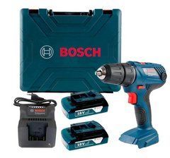 Акумуляторний дриль-шурупокрут Bosch GSR 180-Li, 2 акб 18V 2 Ah, з/у у валізі плюс свердла