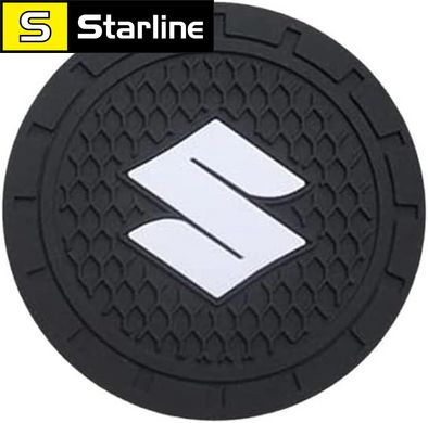 Нековзний силіконовий килимок у підсклянник із логотипом SIAT комплект 2 штуки