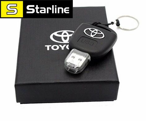 USB накопичувач, флешка на 16GB у вигляді ключа Toyota (Тойота) в подарунковій коробці