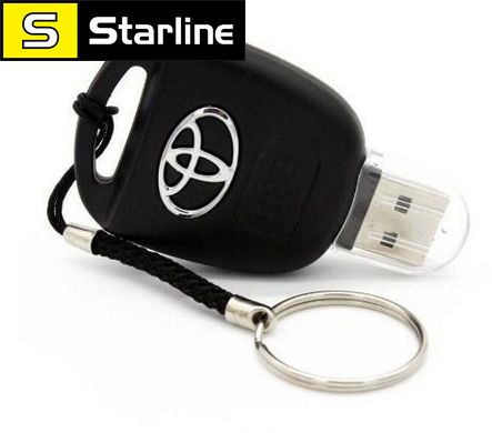 USB накопитель, флешка на 32 GB в виде ключа Toyota (Тойота) в подарочной коробке