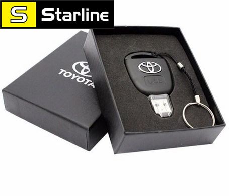 USB накопитель, флешка на 32 GB в виде ключа Toyota (Тойота) в подарочной коробке