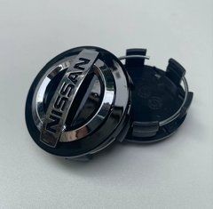 Ковпачки (заглушки) в диски Nissan 4 шт./комплек 54/60 мм Чорний 60 мм