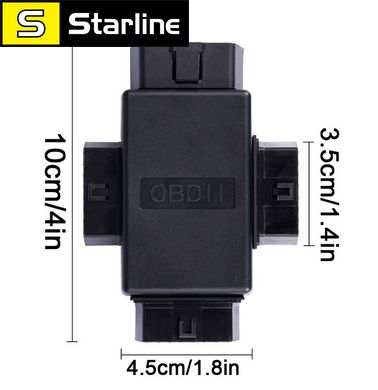 Кабель переходник 16-контактный OBD многофункциональный Штекер 1 штекер на 3 гнезда