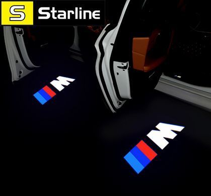 Штатна підсвітка дверей із логотипом BMW комплект 2 штуки