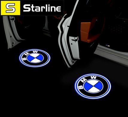 Штатна підсвітка дверей із логотипом BMW комплект 2 штуки
