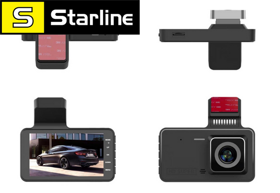 Автомобільний відеореєстратор із камерою заднього огляду, відео 1080P Full HD DUAL LENS Екран 4 + камера