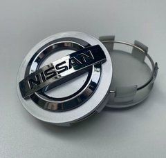 Ковпачки (заглушки) в диски Nissan 4 шт./комплек 54/60 мм Сріблястий 54 мм