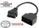 Переходник с OBD2 16pin мама на Toyota 22pin папа