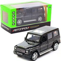 Іграшка машина Автопром Мерседес Бенц (Mercedes-Benz) Чорний блискучий. Гелендваген (Гелік) )1:32