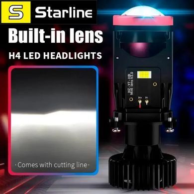 LED-лампи автомобільні Y7D H4 90W лінзовані D37 мм Canbus16000LM Module 9-30V